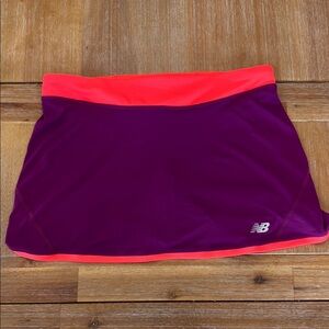 New Balance Purple Skirt with Orange Waistband